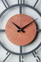 Wallity Reloj de Pared Decorativo Negro y Naranja